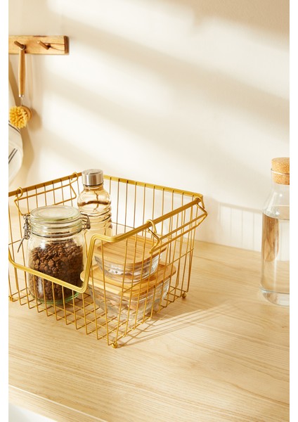 Altın Renk Metal 33 x 27 x 20 cm indirimleri