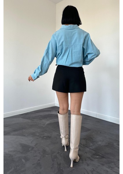 Boyamalı Keten Baskılı Taşlı Gömlek modelleri