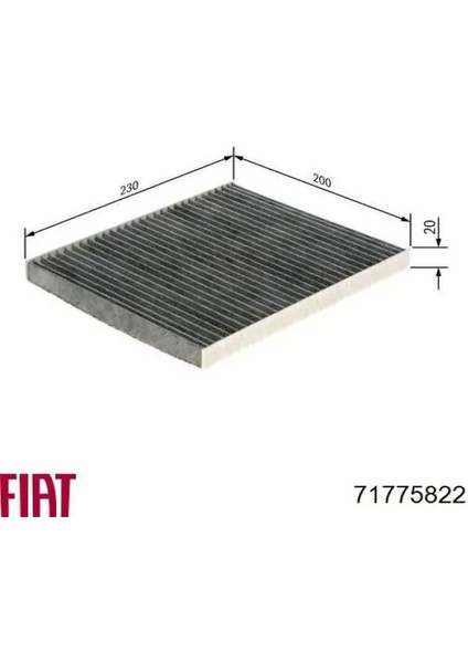 Alfa Polen F. Filtresi Alfa Romeo Gıulıetta 1.4tb 10=> 1.6jtdm 1.8 Tbı 2.0jtdm ( 2010=>2015=> 50511785-77365352