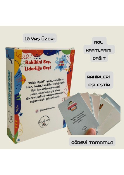 Rakip Miyiz? Eğitici Kart Oyunu – 10 Yaş ve Üzeri – Dini Bilgiler ve Değerler Eğitimi fırsatları