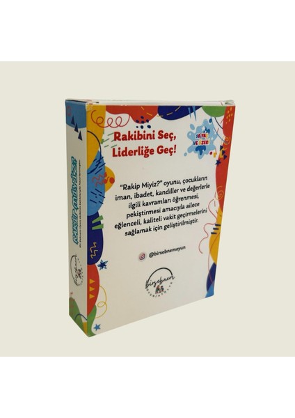 Rakip Miyiz? Eğitici Kart Oyunu – 10 Yaş ve Üzeri – Dini Bilgiler ve Değerler Eğitimi