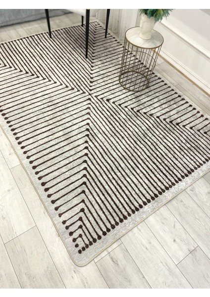 Bej Renk Şönil Görünümlü Tasarım Yolluk Halı Mutfak Halısı fiyatları