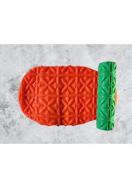 Model 007 - Polimer Kil Doku Oklavası / Seramik Çamuru Desen Rulosu fırsatları