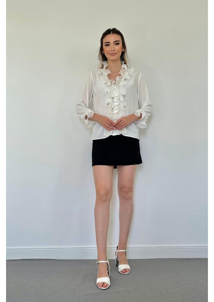 Yakası Volanlı Gömlek fiyatları