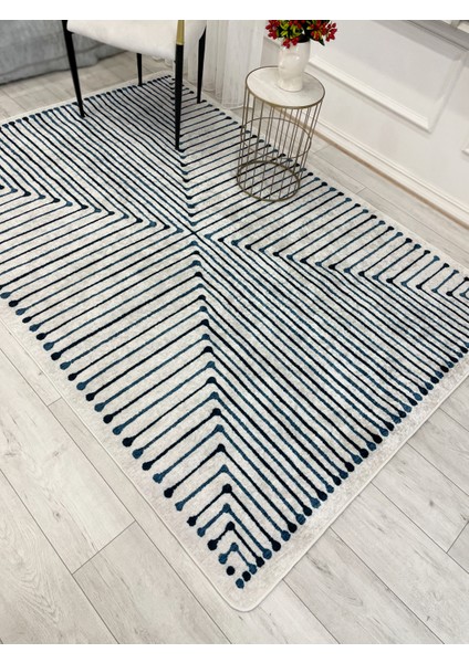 Ekru Renk Şönil Görünümlü Tasarım Yolluk Halı Mutfak Halısı fiyatları