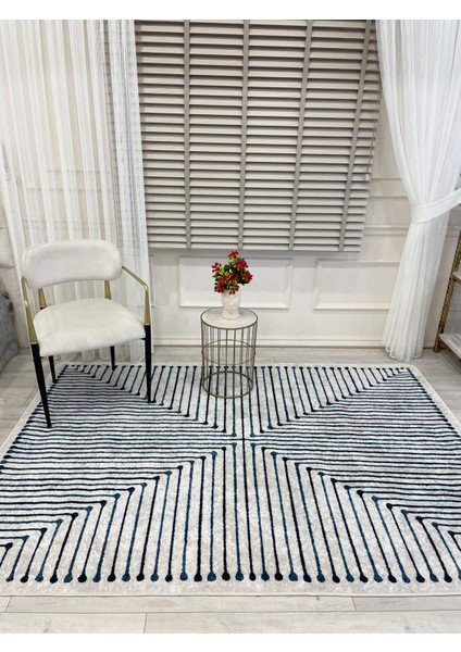 Ekru Renk Şönil Görünümlü Tasarım Yolluk Halı Mutfak Halısı fırsatları