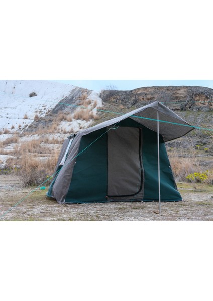 1 + 0 Yeşil Kamp Çadırı Orman Barınak Depo 4-5 Kişilik Kamp Çadır