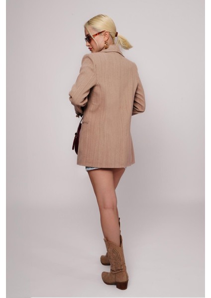 Vizon Bağlama Detaylı Blazer Kadın Ceket MG2482 fırsatları