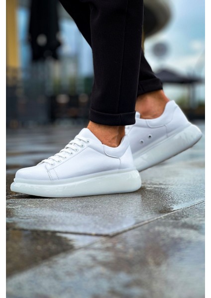Sollıevo Premium Şeffaf Taban Erkek Sneaker Beyaz fiyatları