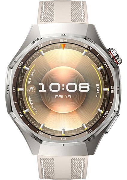 Huawei Watch Gt6 Pro 46MM ile Uyumlu Metal Tokalı Dikiş Detaylı Şık Dokuma Silikon Kordon modelleri