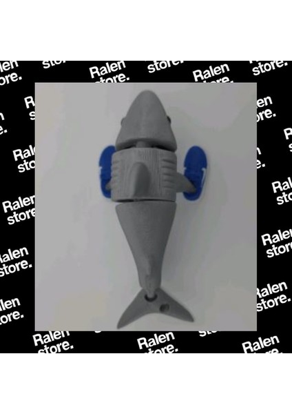 Tralalero Tralala Brainrot Figür Oynar Eklem | 14CM | Mavi( Yüksek Kalite 3D Baskı Pla ) fiyatları
