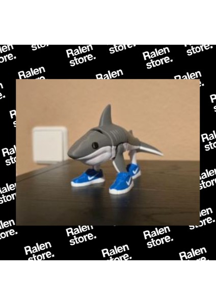 Tralalero Tralala Brainrot Figür Oynar Eklem | 14CM | Mavi( Yüksek Kalite 3D Baskı Pla ) fırsatları