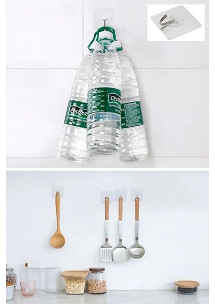 Kendinden Yapışkanlı Güçlü Şeffaf Askılık Kapı Arkası Mutfak Duvar Banyo Askı fiyatları