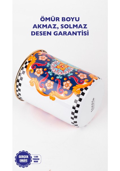Mısharu 17 cm Emaye Kavanoz,vazo fırsatları