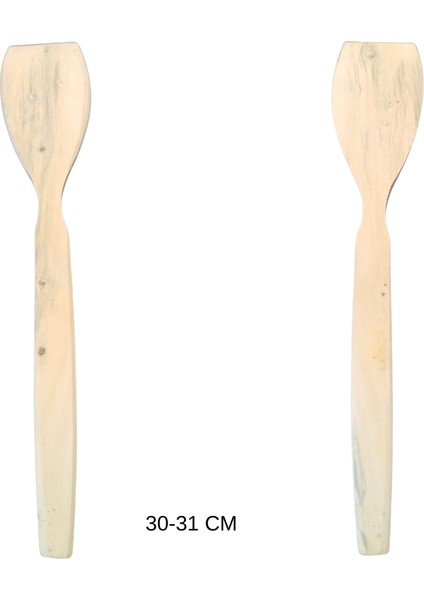 El Yapımı Şimşir Ağacı Büyük Spatula (30-31 Cm)