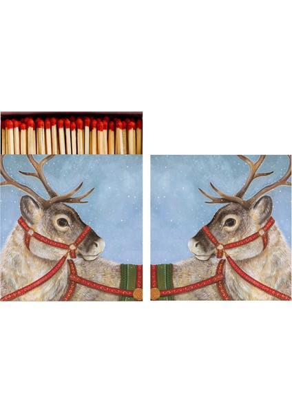 Dashing Reindeer Matches Box Of 60