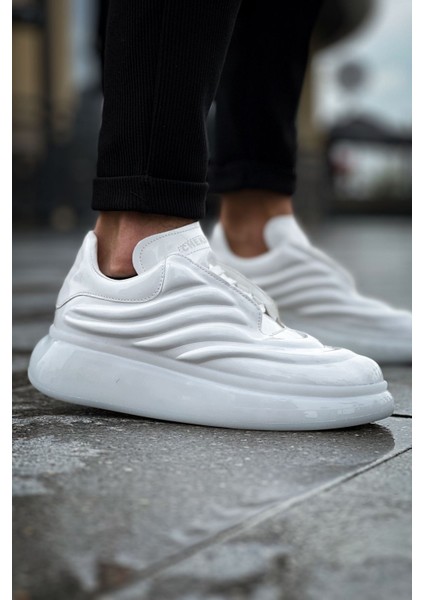 Noxx Premium Özel Malzeme Erkek Sneaker Beyaz modelleri