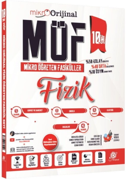 Orijinal Mikro 10. Sınıf Fizik Möf Mikro Öğreten Fasiküller 2026