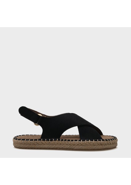 Çapraz Bantlı Kadın Espadril Sandalet