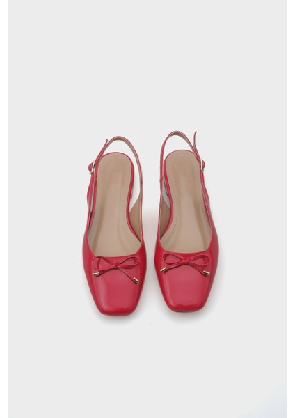 Angela Metal Topuklu Arkası Açık Kadın Babet