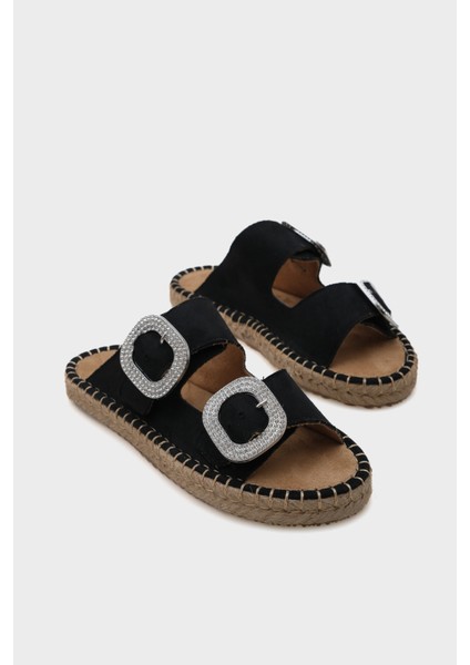 Britney Taşlı Kadın Espadril Terlik