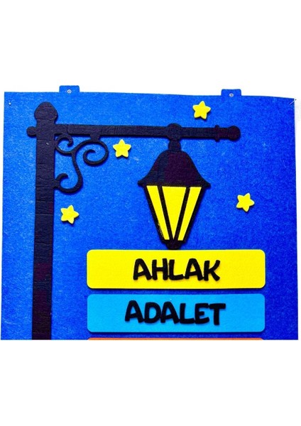 Değerler Panosu Tek Parça Keçe Eğitim Materyali fiyatları