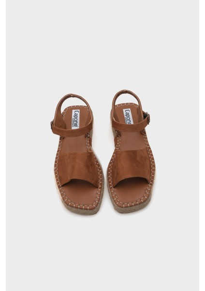 Brigid Bilekten Bantlı Burnu Açık Kadın Espadril