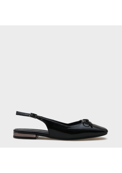 Angela Metal Topuklu Arkası Açık Kadın Babet