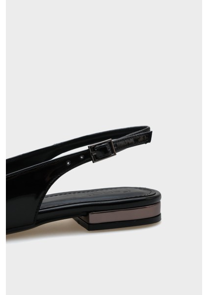 Angela Metal Topuklu Arkası Açık Kadın Babet