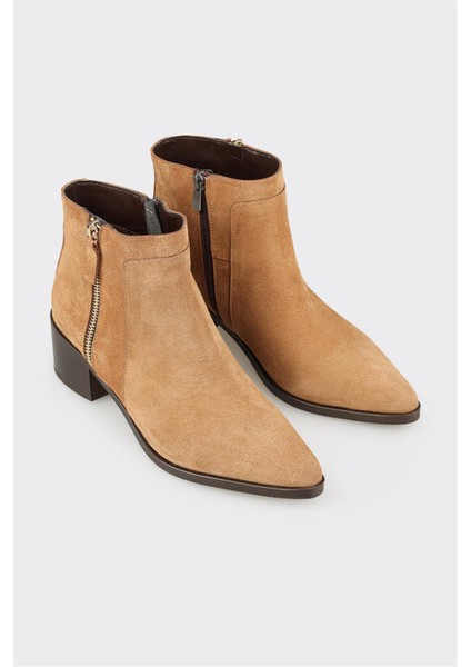 Taba Deri Kadın Klasik Bot fiyatları