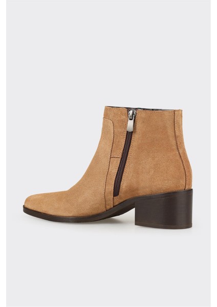 Taba Deri Kadın Klasik Bot modelleri