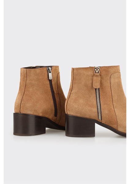 Taba Deri Kadın Klasik Bot fırsatları