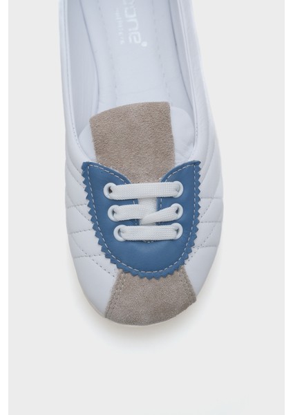 Flora Bağcıklı Deri Kadın Spor Ayakkabı Sneaker