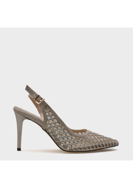 Taşlı Fileli Stiletto