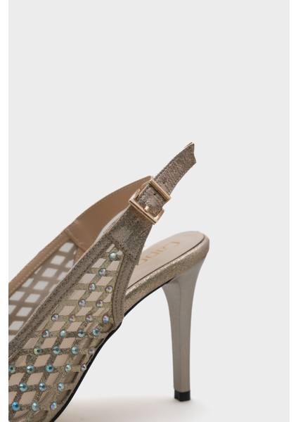 Taşlı Fileli Stiletto