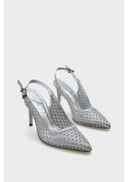 Taşlı Fileli Stiletto