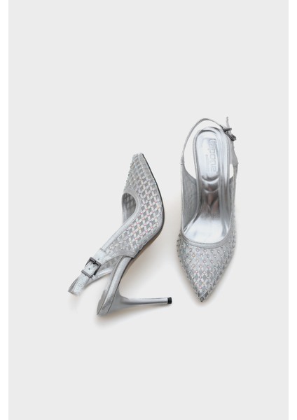 Taşlı Fileli Stiletto