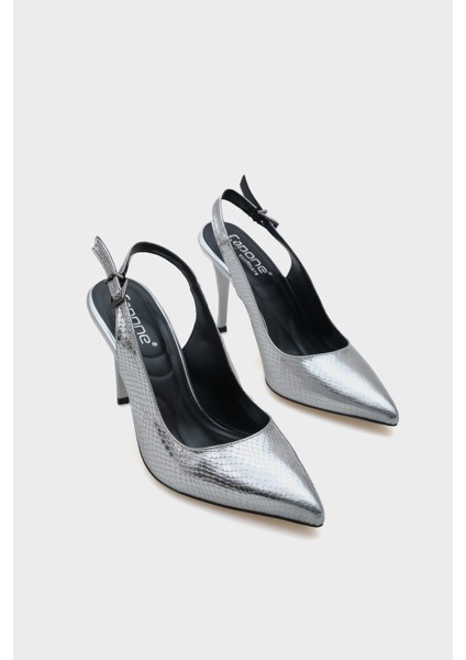 Arkası Açık Orta Topuklu Yumuşak Pedli Taban Kadın Ayakkabı