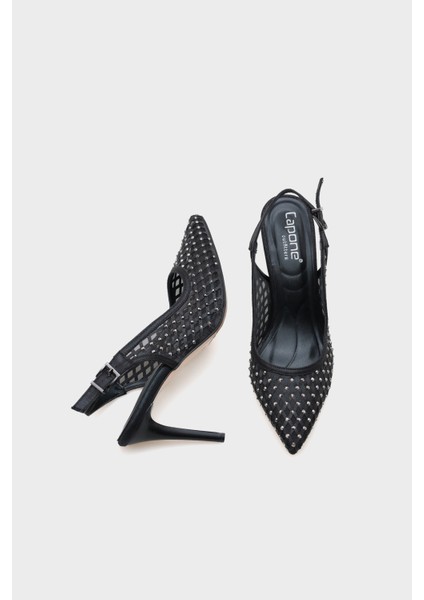 Taşlı Fileli Stiletto