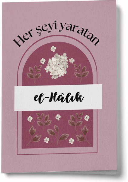 Esmaül Hüsna Serisi- El Halık Mini Defter