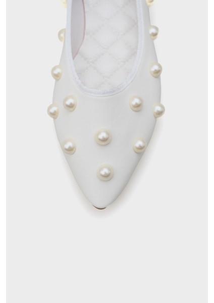 Alice Inci Aksesuarlı Sivri Burunlu Babet