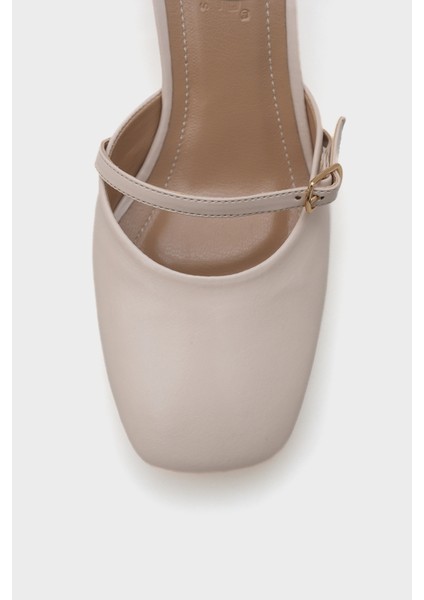 Sasha Orta Topuklu Çift Tokalı Bilekten Bantlı Kadın Ayakkabı