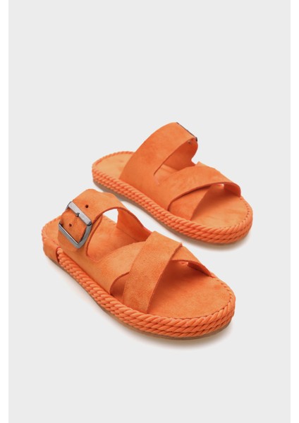 Angele Çapraz Bantlı Kadın Terlik