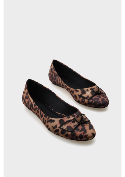 Aveline Saten Leopar Kadın Babet