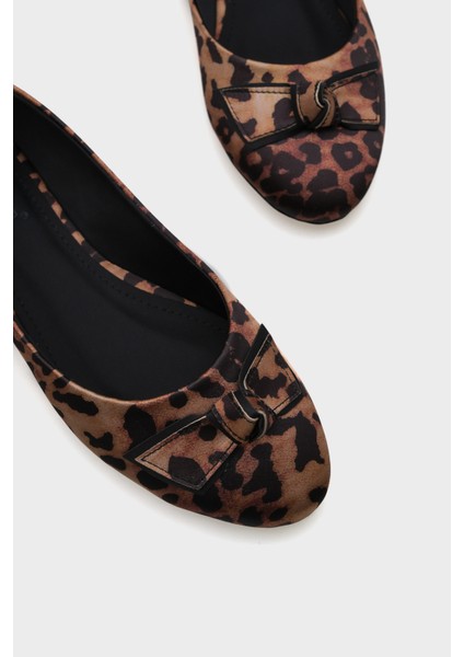 Aveline Saten Leopar Kadın Babet