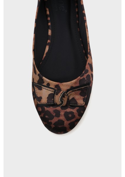Aveline Saten Leopar Kadın Babet