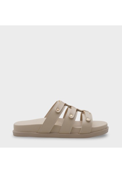 Ursula Düz Topuk Metal Aksesuarlı Kadın Terlik