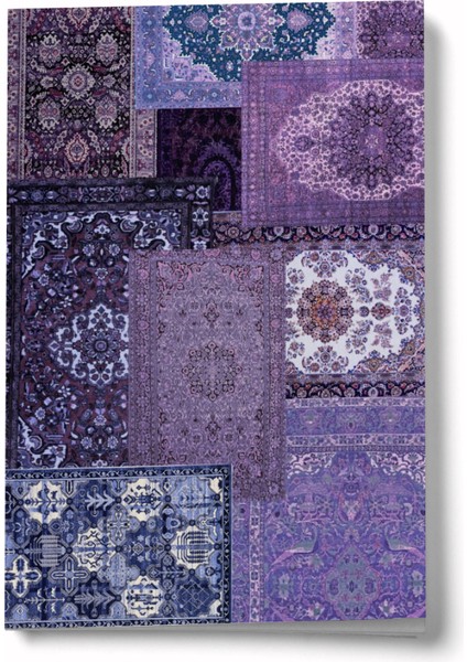 Etnik Kolaj Serisi 3 - Mor Mini Defter