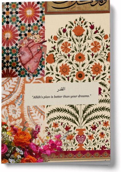 Kolaj Serisi 15 - Allah'ın Kaderine Rıza Göstermek Mini Defter
