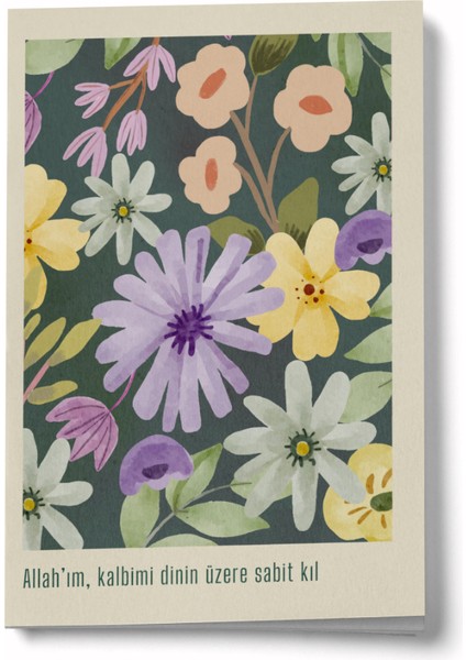 Allah'ım Kalbimi Dinin Üzerine Sabit Kıl Mini Defter
